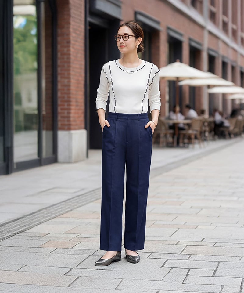 デニム ストレートパンツ 変わった パンツ レディース メタルストーン付きワイドストレートデニム - パンツ通販 人気レディースファッション - リエディ