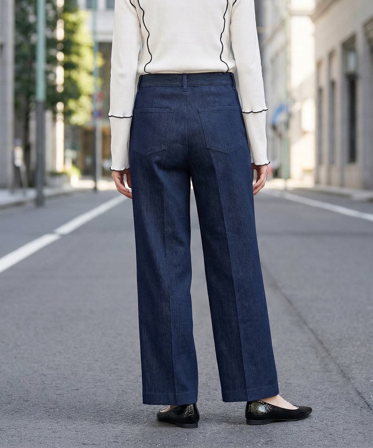 着用イメージ 163cm ネイビー Sサイズ