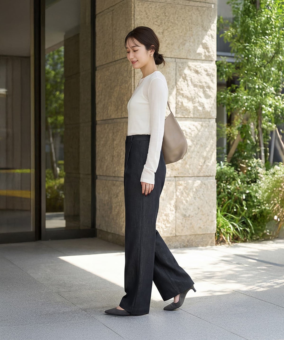 着用イメージ 163cm ネイビー Sサイズ