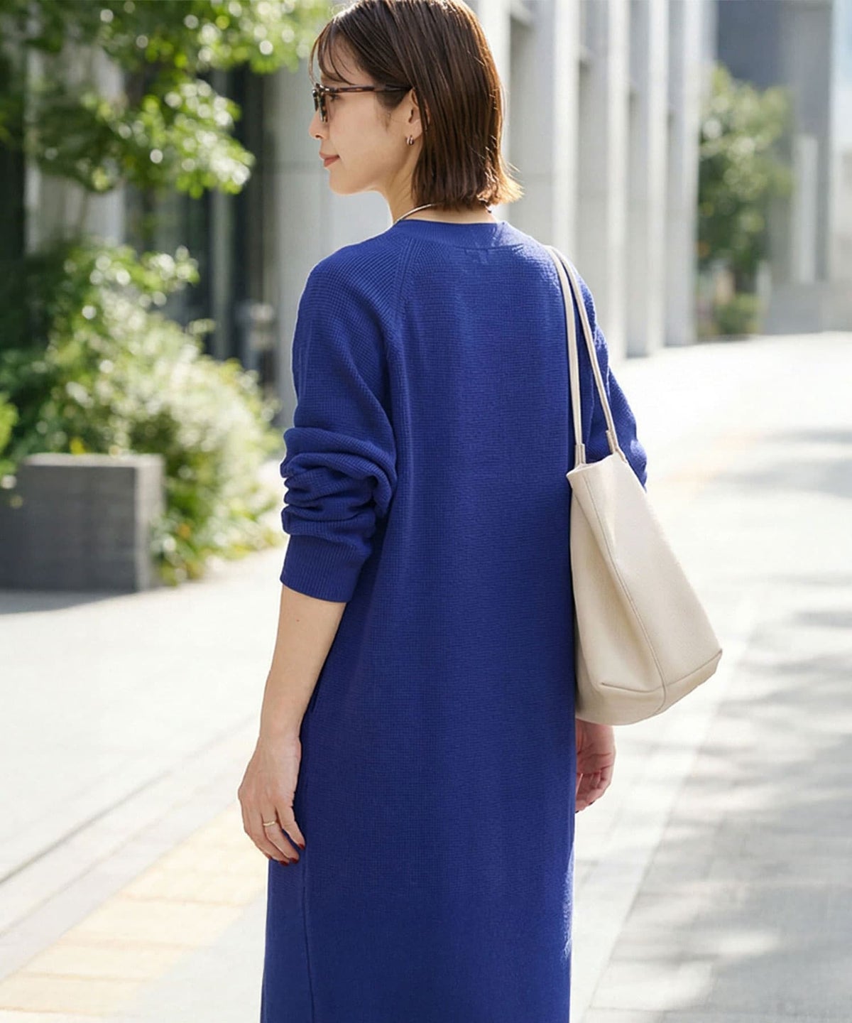 着用イメージ 163cm コバルトブルー