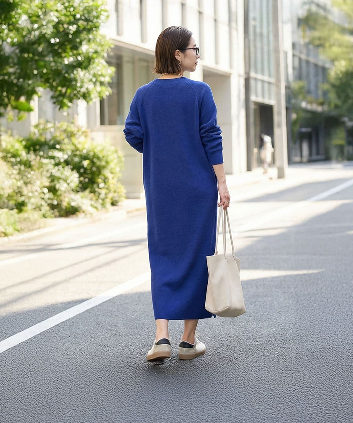 着用イメージ 163cm コバルトブルー