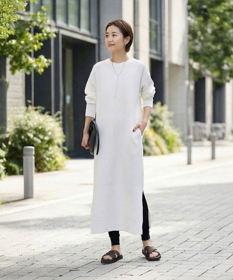 美品 HOUSE OF LOTUS Silk シルク100 ワンピース 長袖 STYLE DELI スタイルデリ の