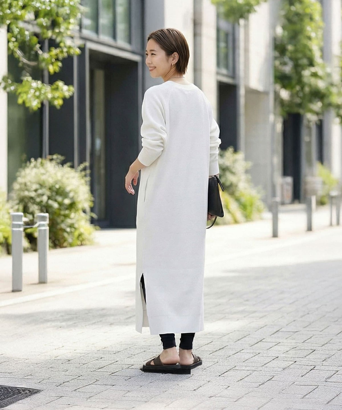 着用イメージ 163cm ホワイト