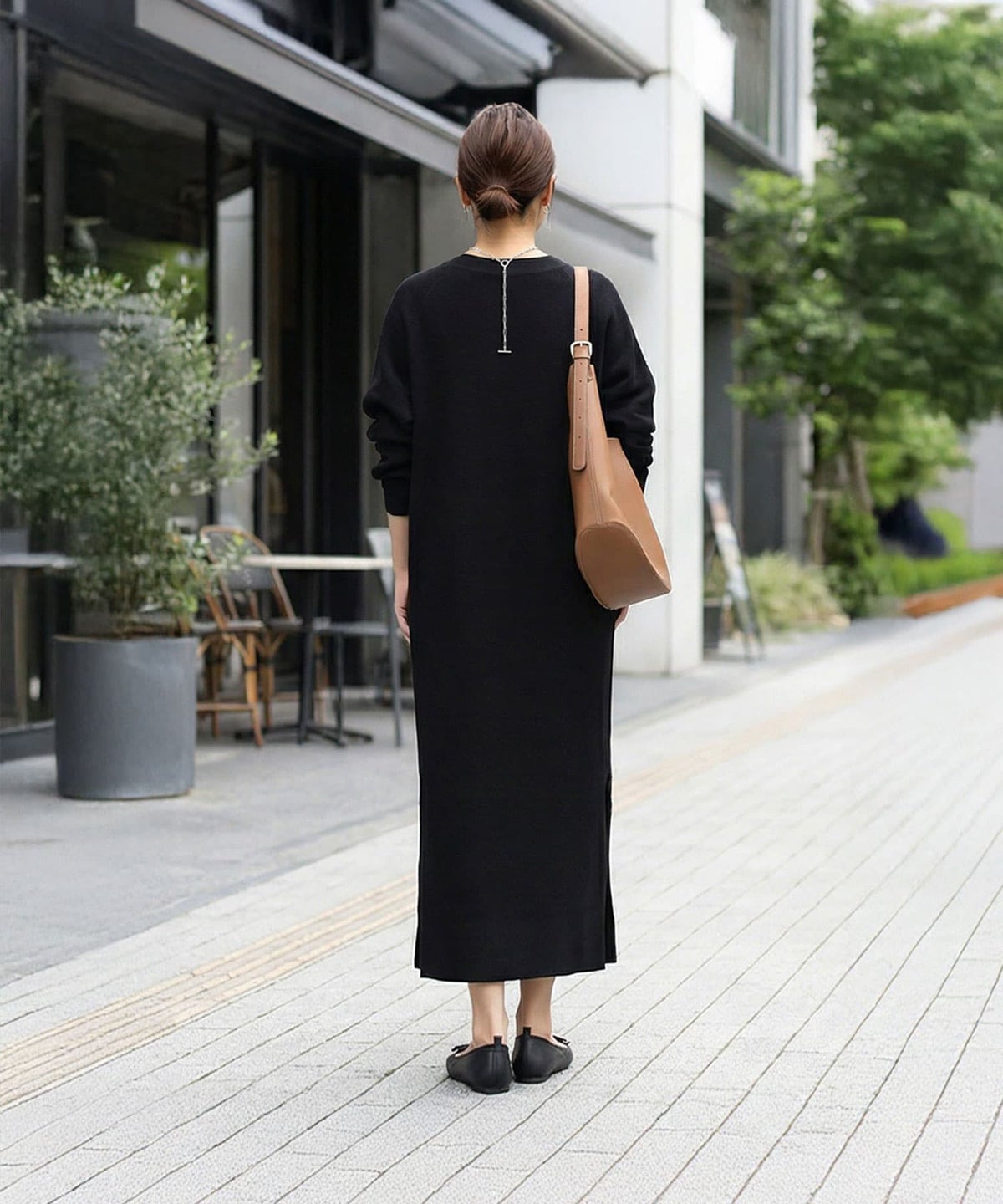 着用イメージ 163cm ブラック