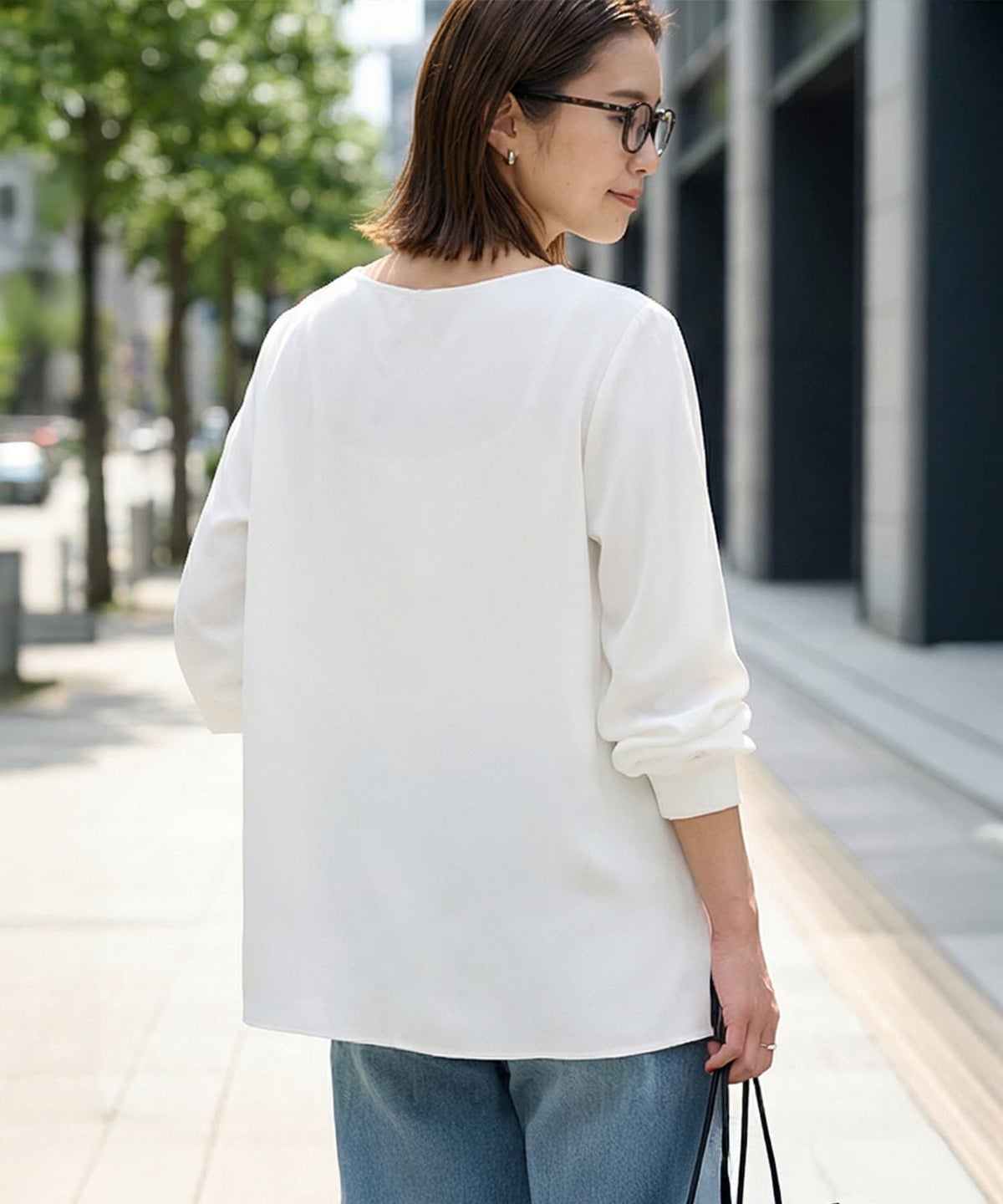 着用イメージ 163cm ホワイト