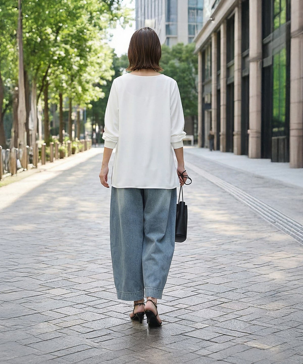 着用イメージ 163cm ホワイト