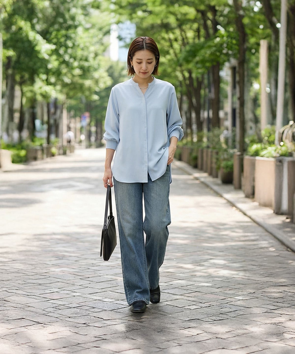 着用イメージ 163cm サックス