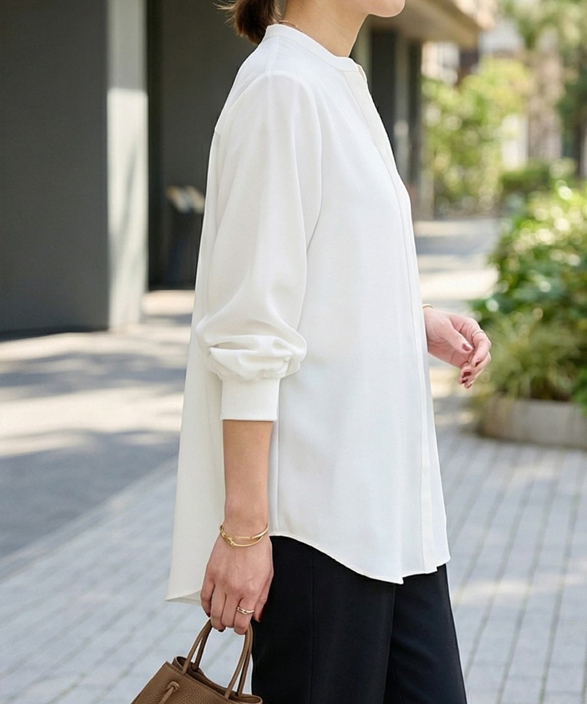 着用イメージ 163cm ホワイト