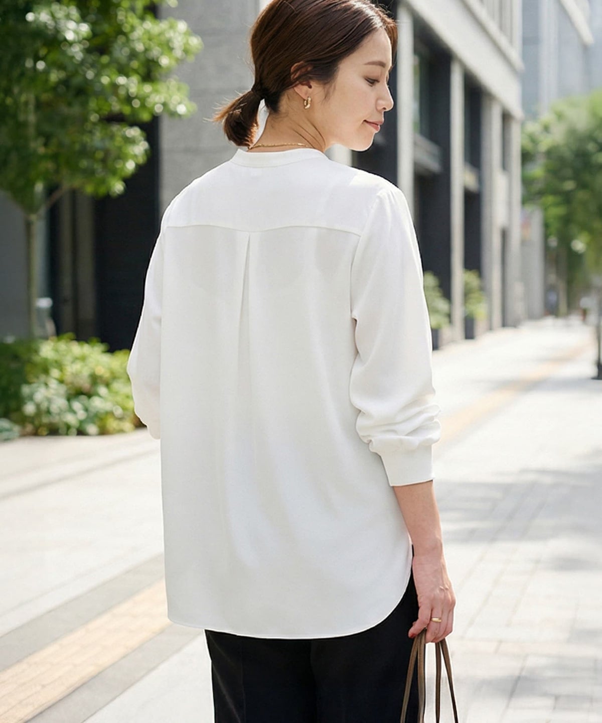 着用イメージ 163cm ホワイト