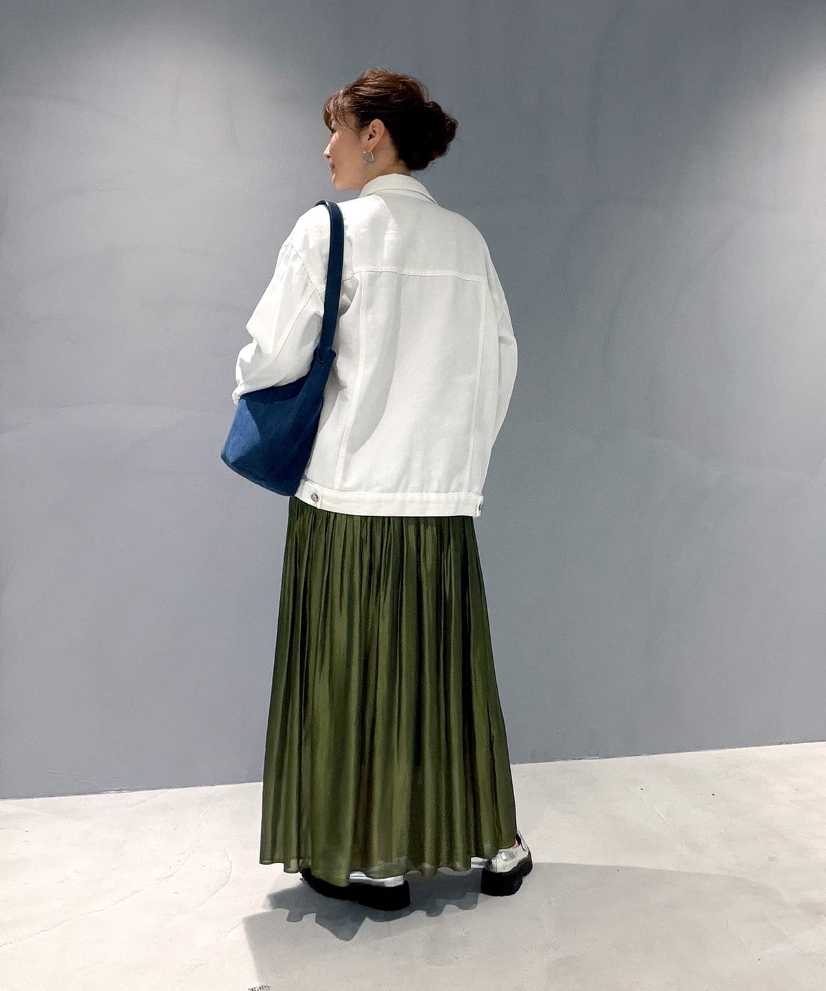 着用イメージ 163cm ホワイト