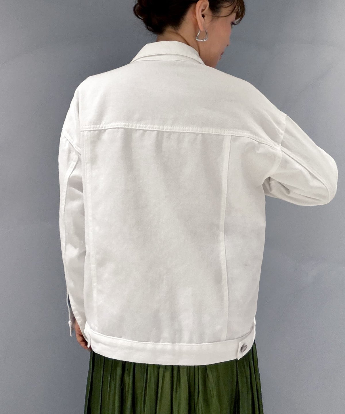 着用イメージ 163cm ホワイト