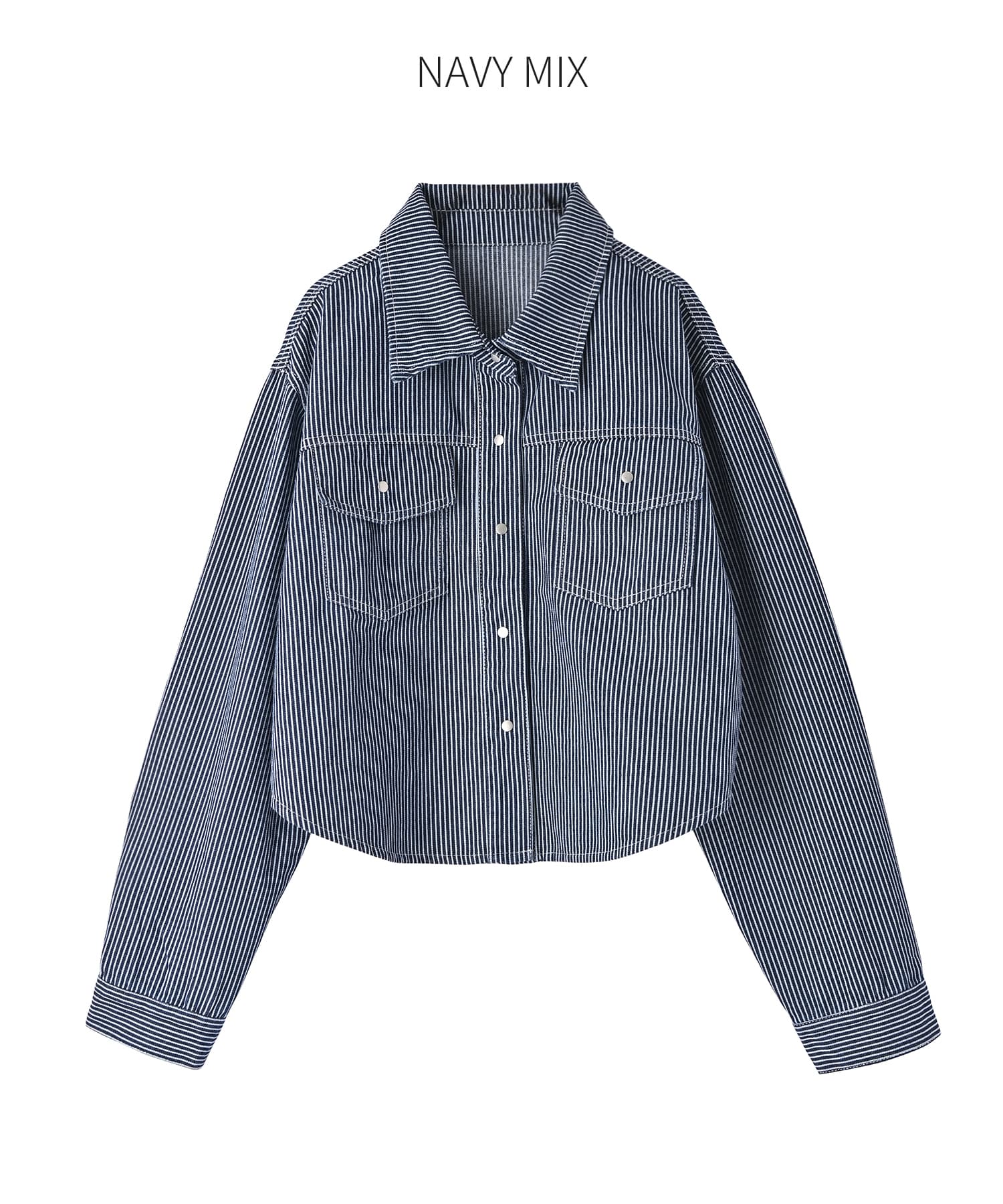 ヒッコリーストライプ柄シャツジャケット | おしゃれな大人レディース