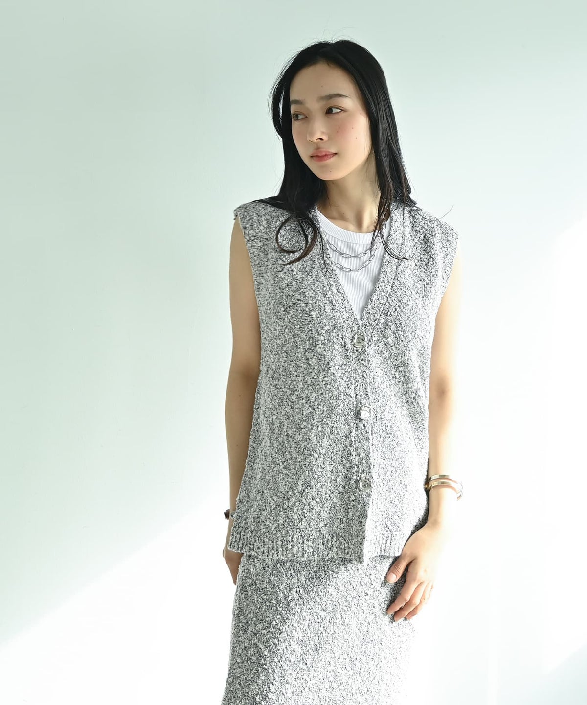 着用イメージ 167cm ミックス