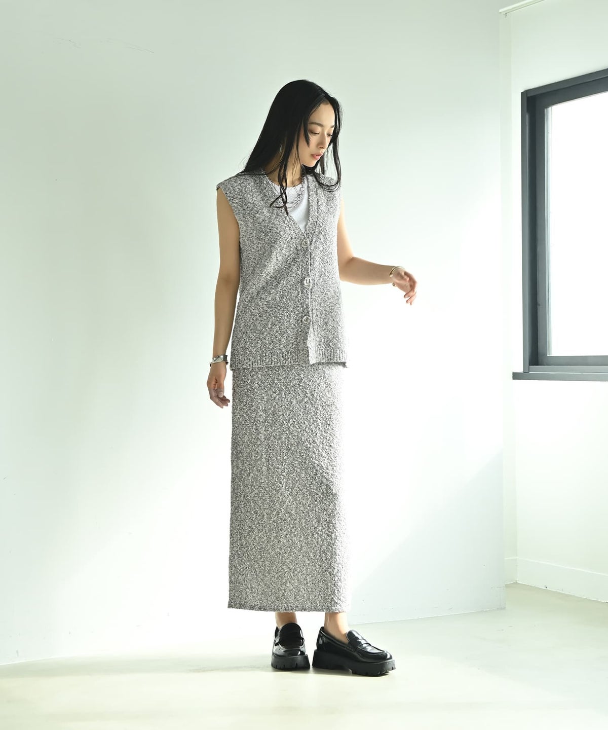 着用イメージ 167cm ミックス