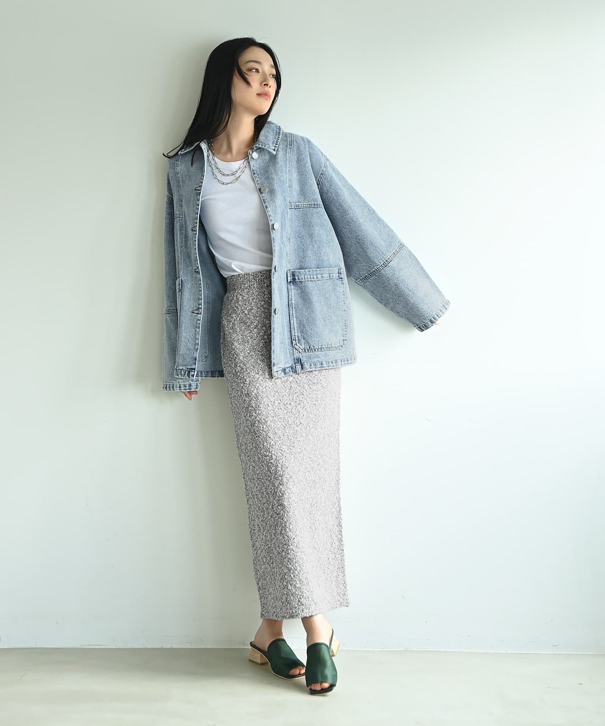 着用イメージ 167cm ミックス