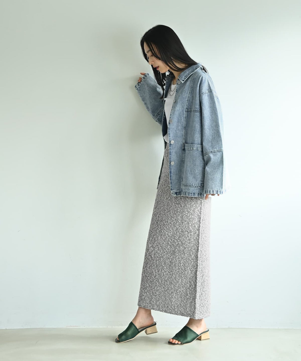 着用イメージ 167cm ミックス