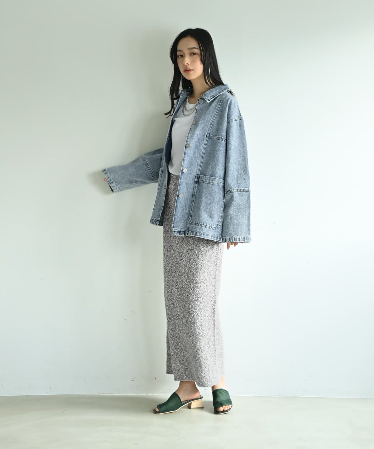 着用イメージ 167cm ミックス