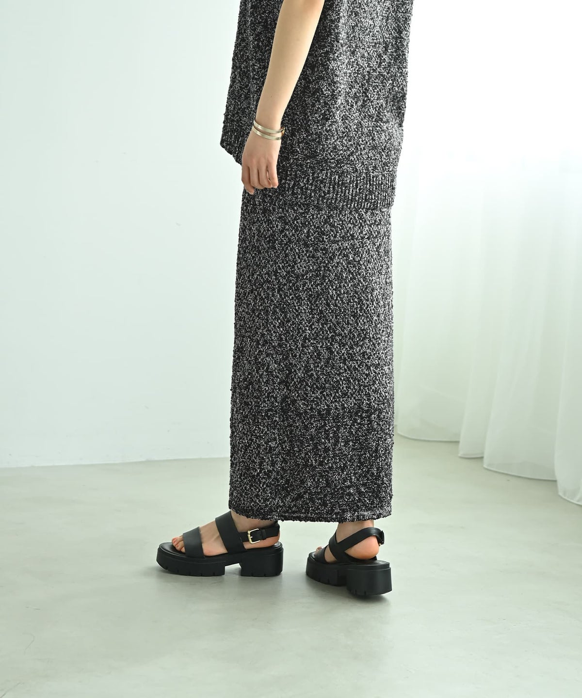 着用イメージ 167cm ブラック