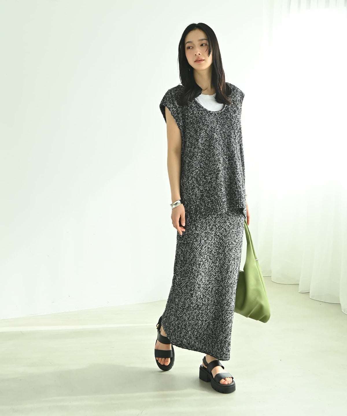 着用イメージ 167cm ブラック