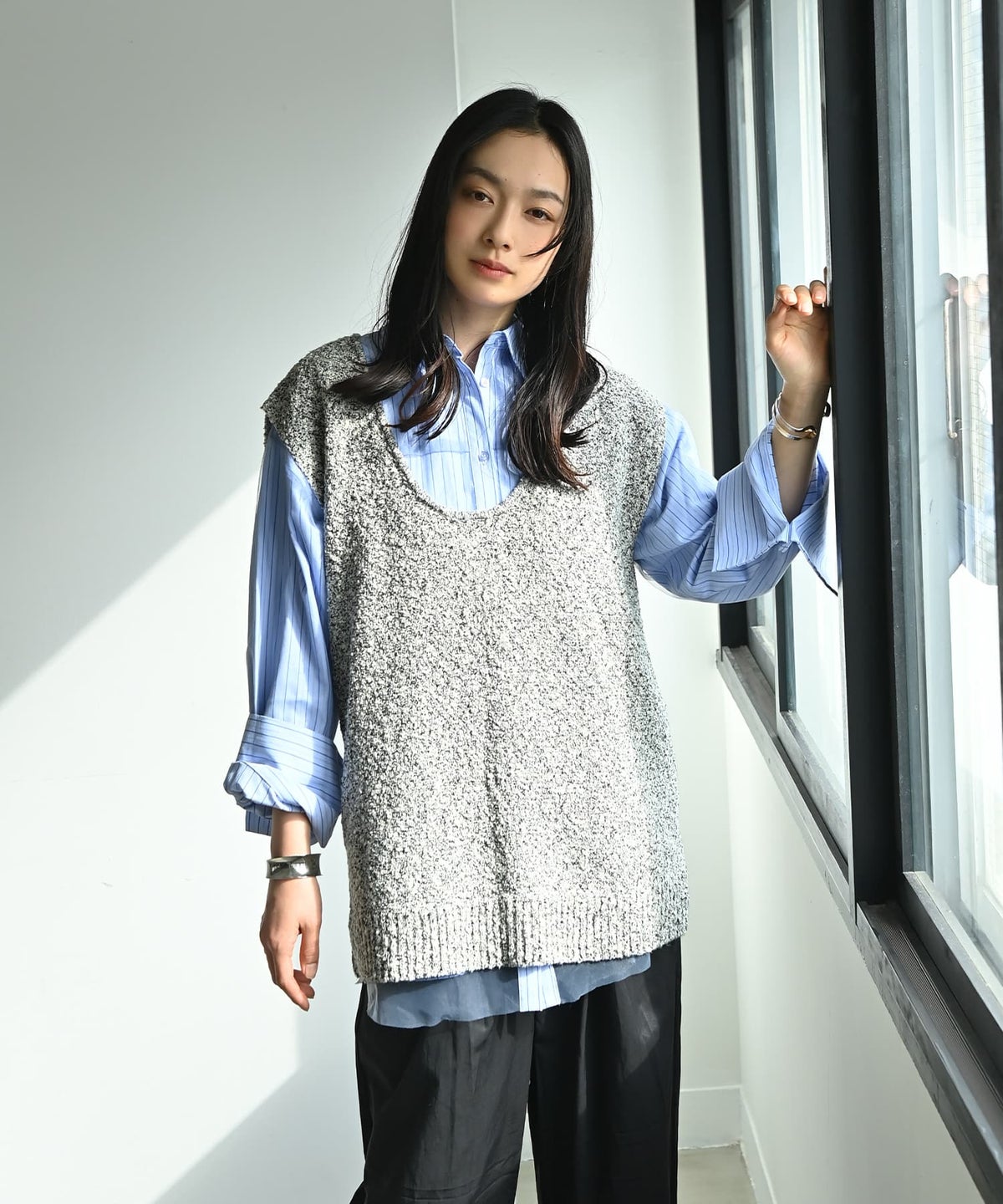 着用イメージ 167cm ミックス