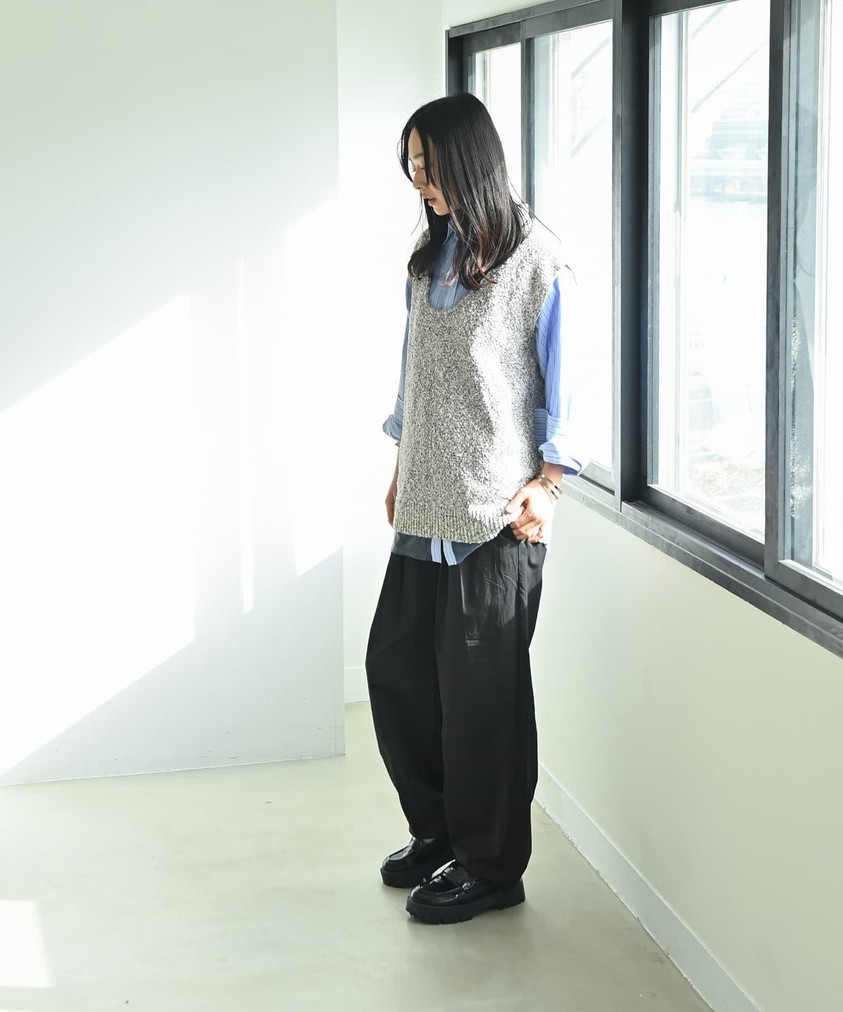 着用イメージ 167cm ミックス