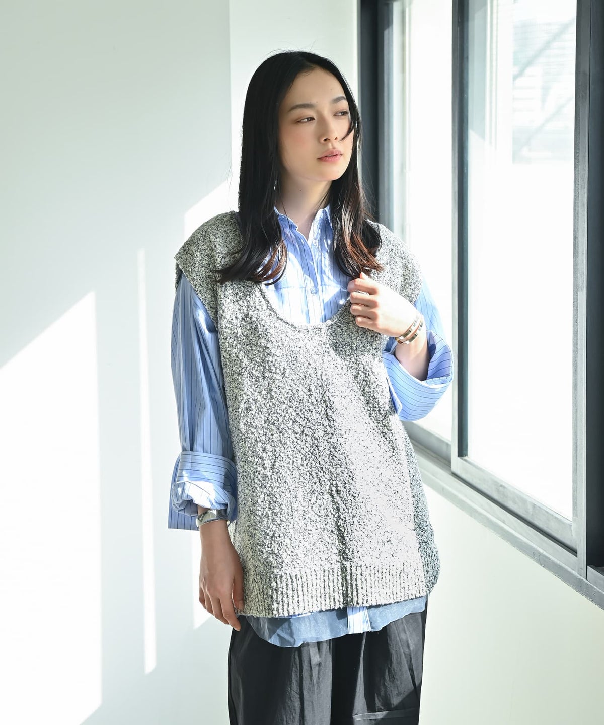 着用イメージ 167cm ミックス