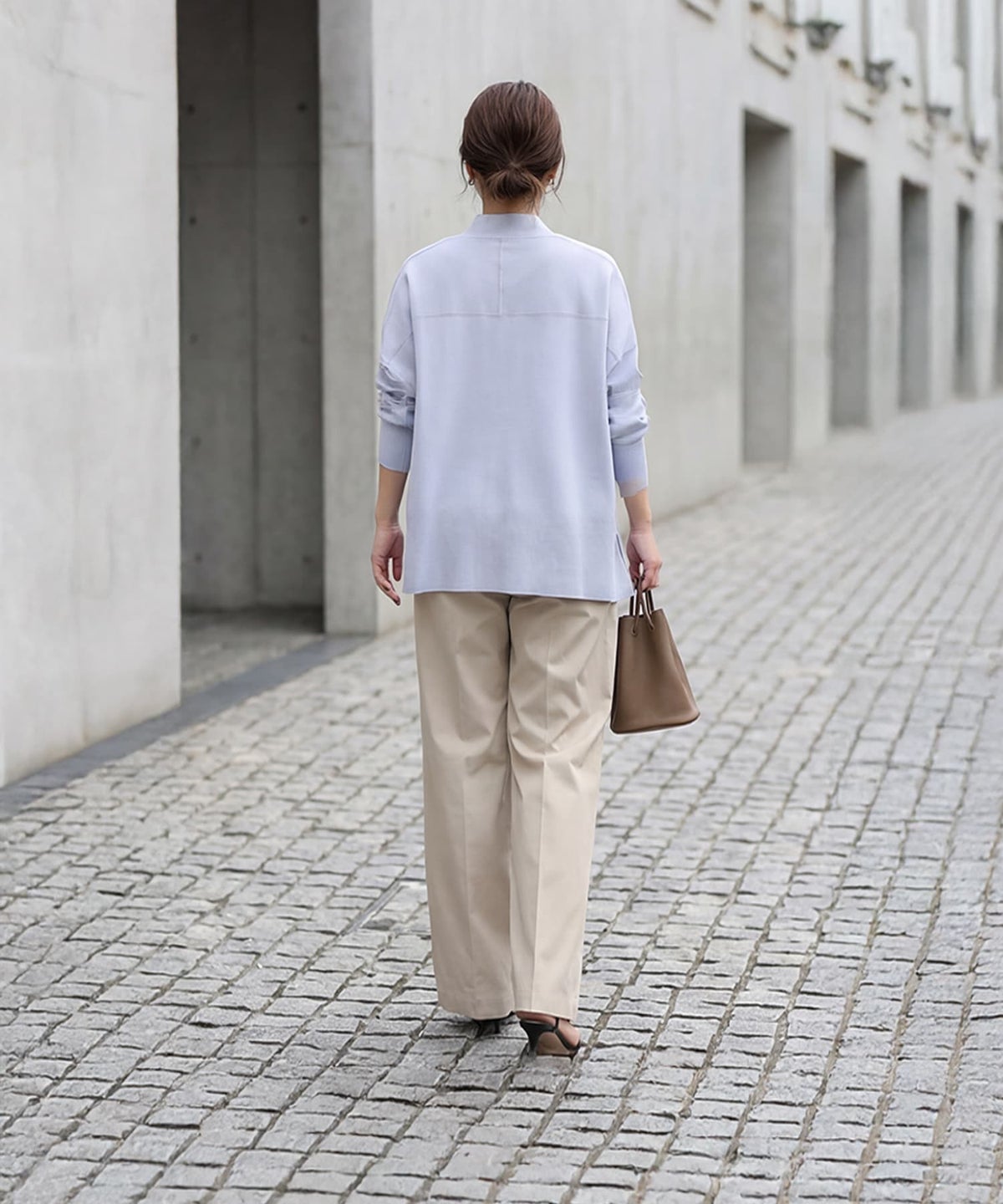 着用イメージ 163cm ラベンダーブルー