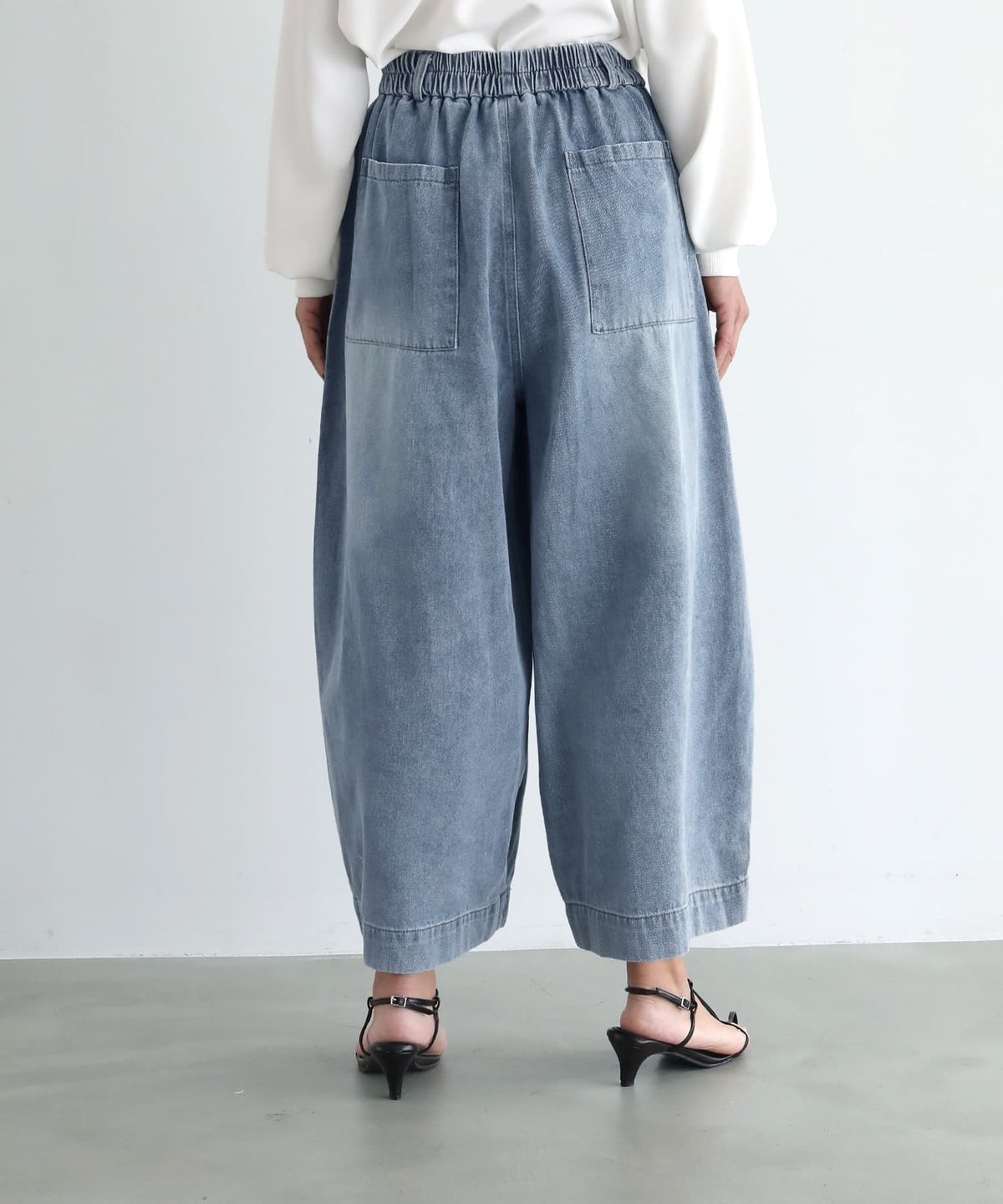 着用イメージ 163cm ライトブルー