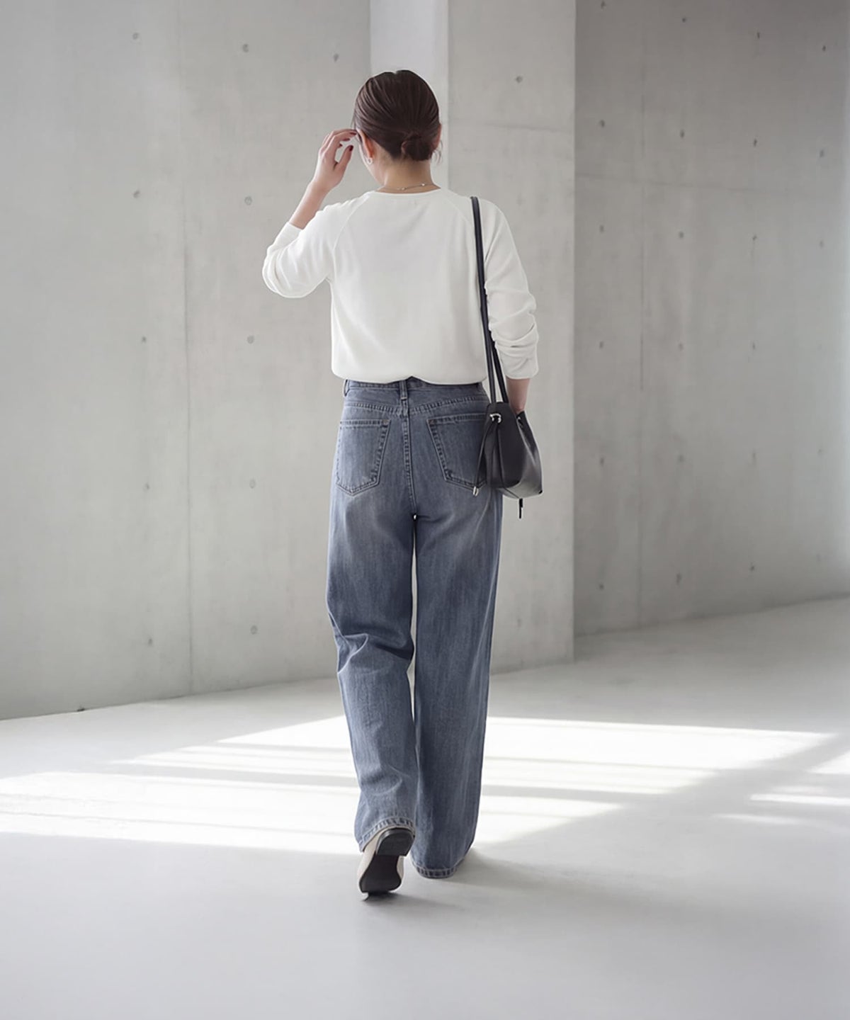 着用イメージ 163cm ホワイト