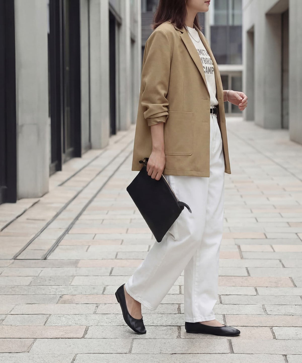 着用イメージ 163cm キャメル