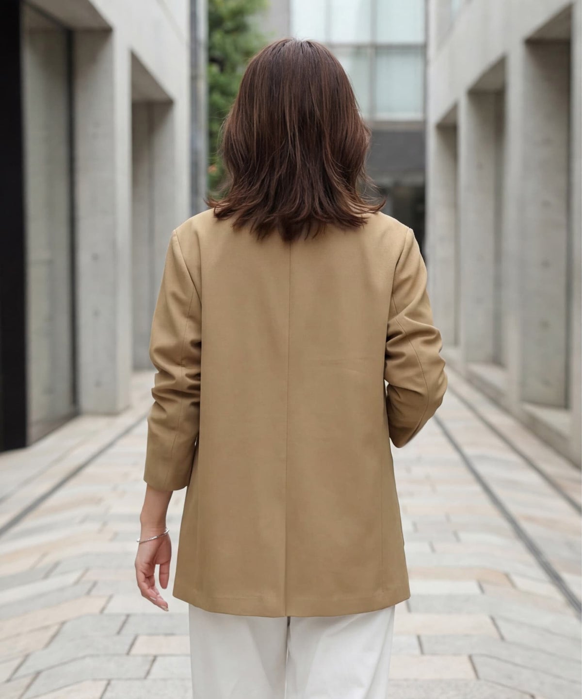 着用イメージ 163cm キャメル
