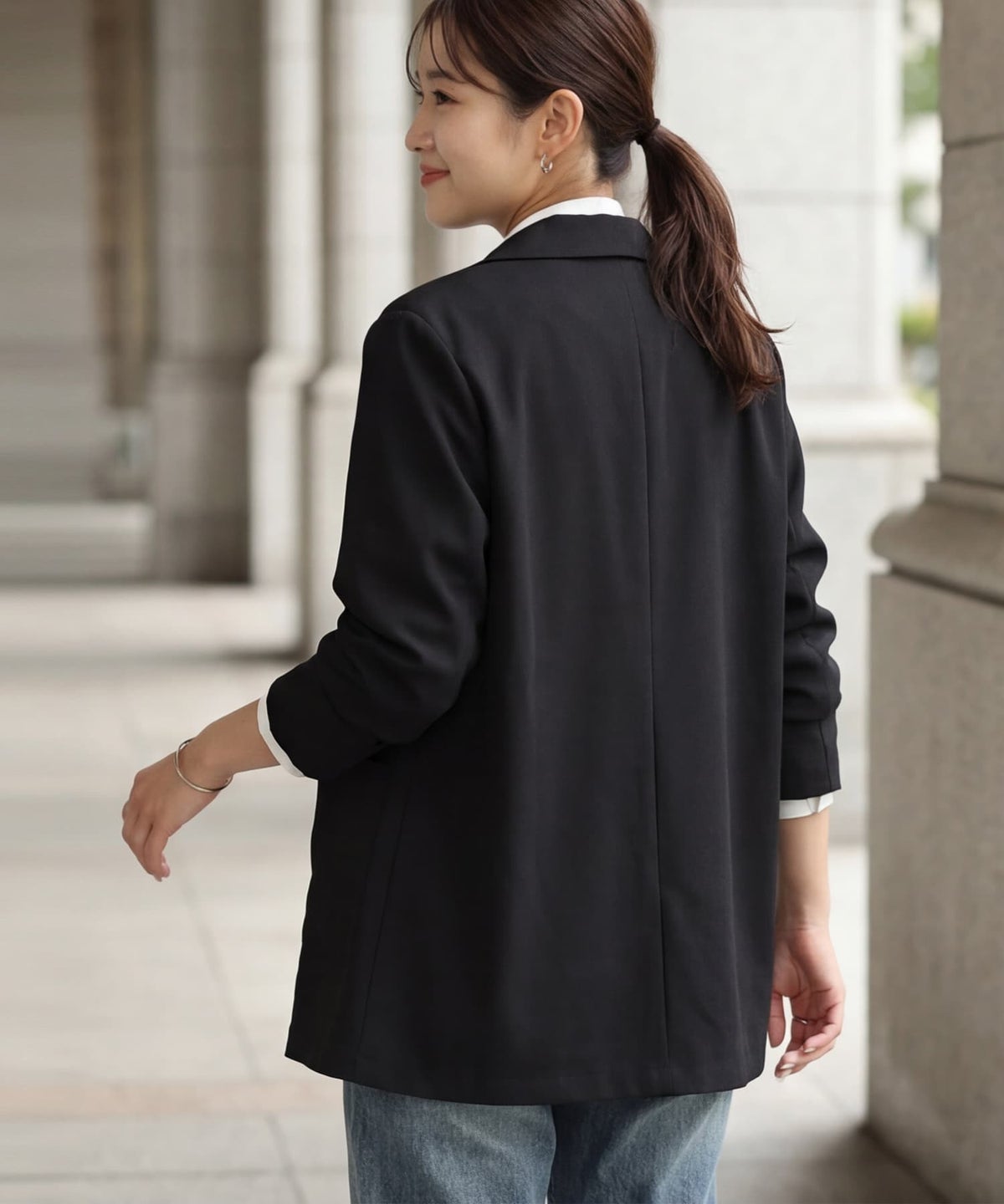 着用イメージ 163cm ブラック