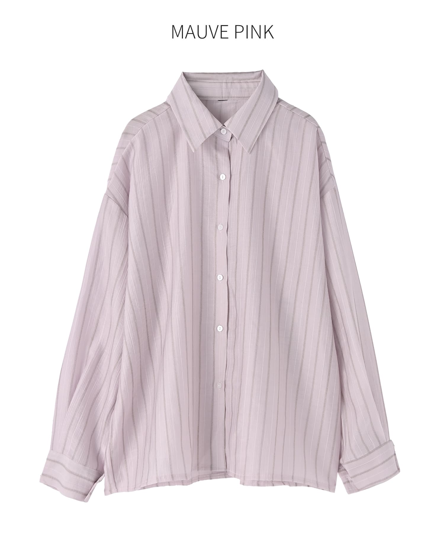 エアリーストライプロングシャツ 一部予約]エアリーストライプ柄シャツ【6月上旬頃入荷】 | おしゃれな