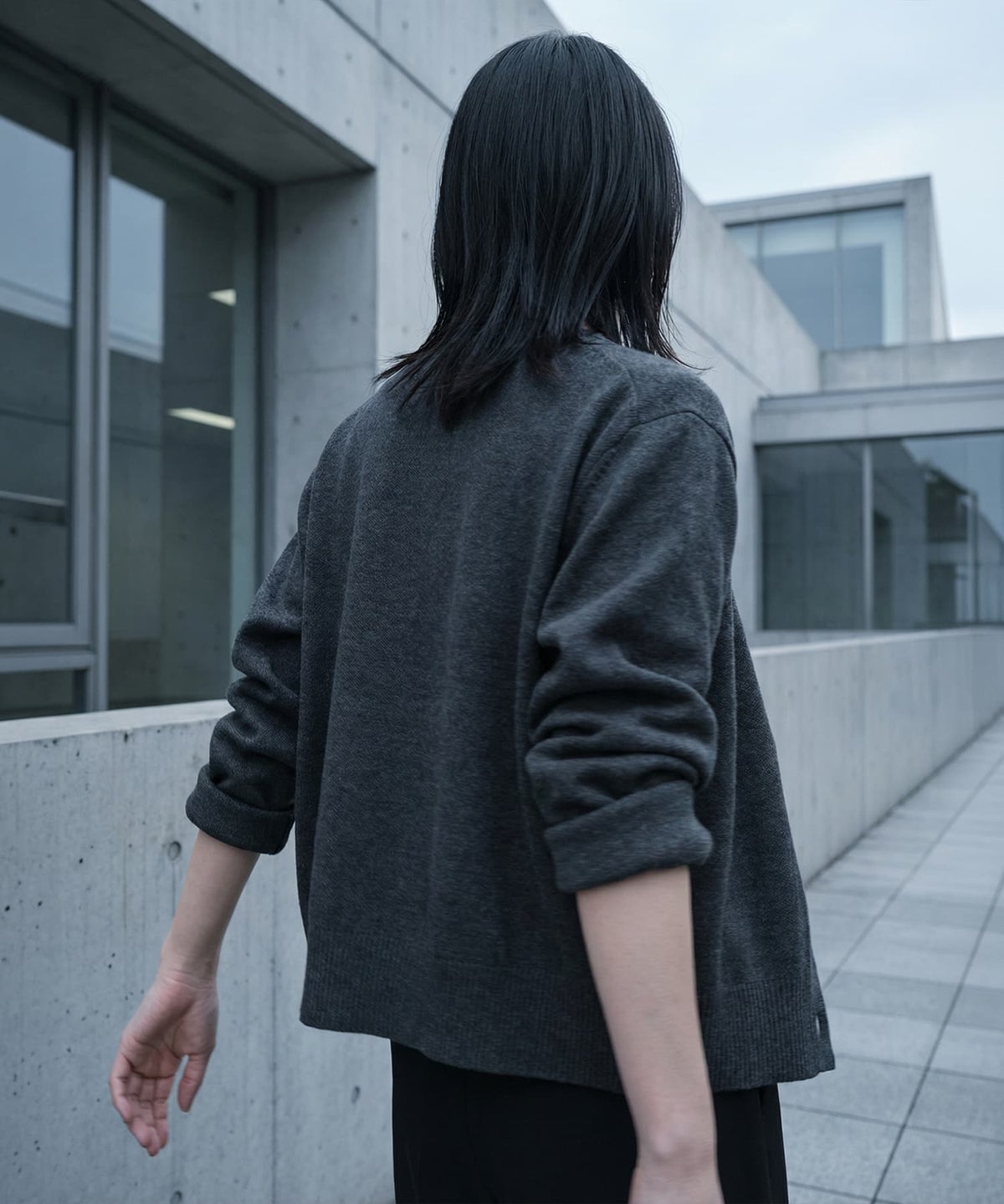 着用イメージ 165cm チャコール