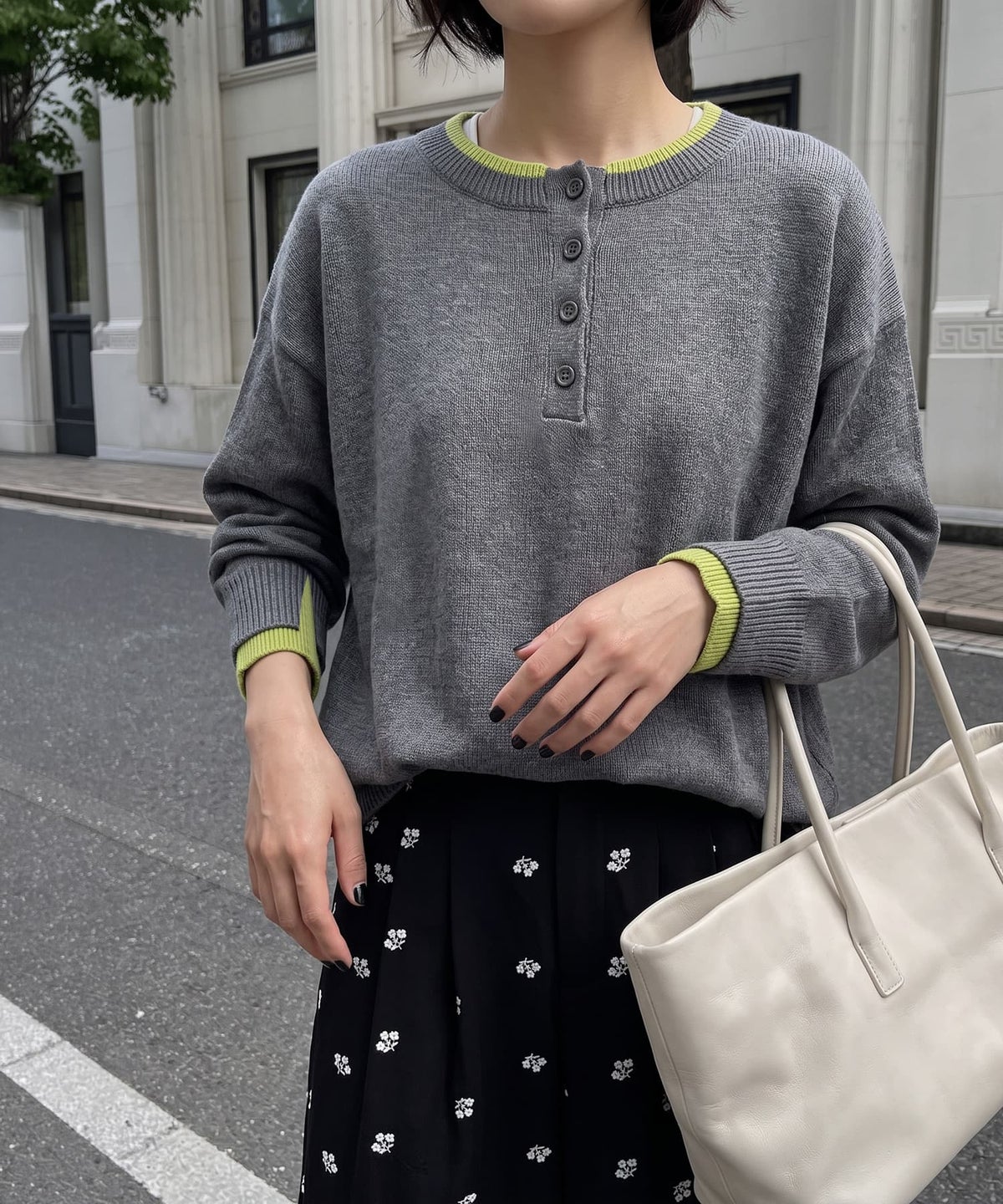 着用イメージ 170cm チャコール