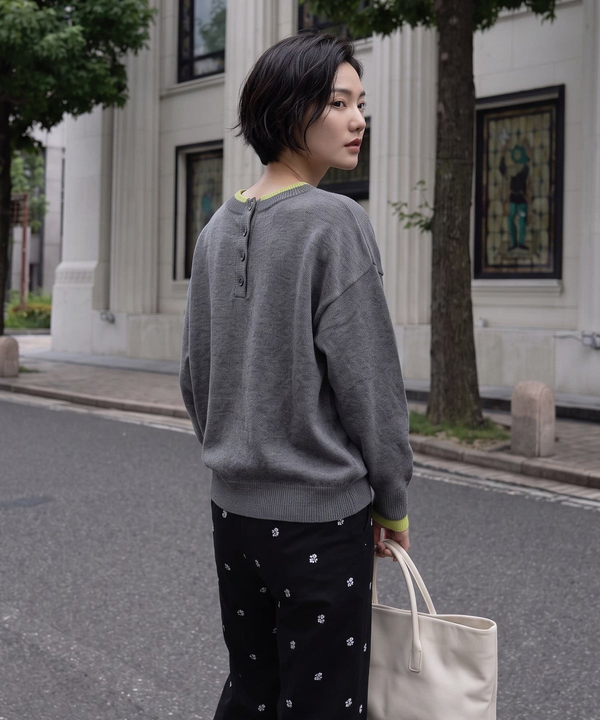 着用イメージ 170cm チャコール