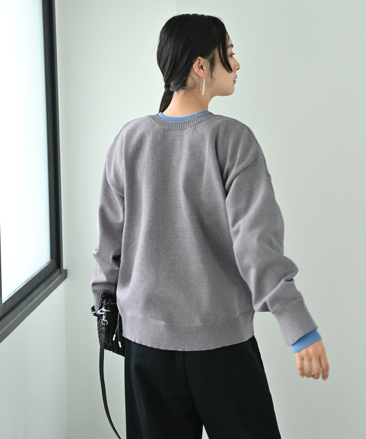 着用イメージ 167cm グレー