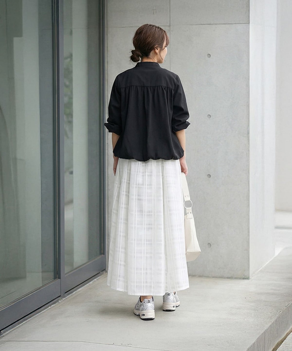 着用イメージ 163cm ブラック