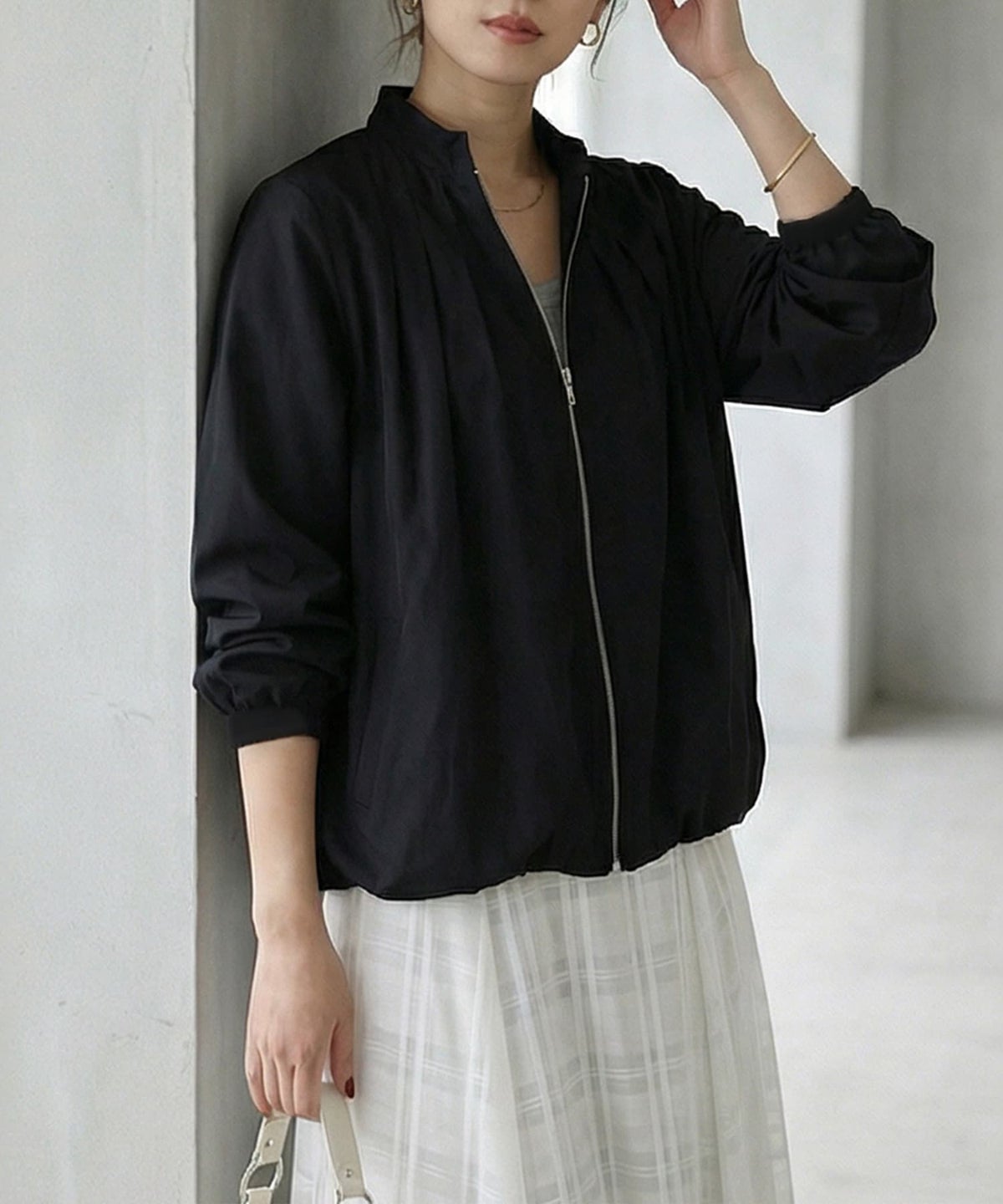 着用イメージ 163cm ブラック