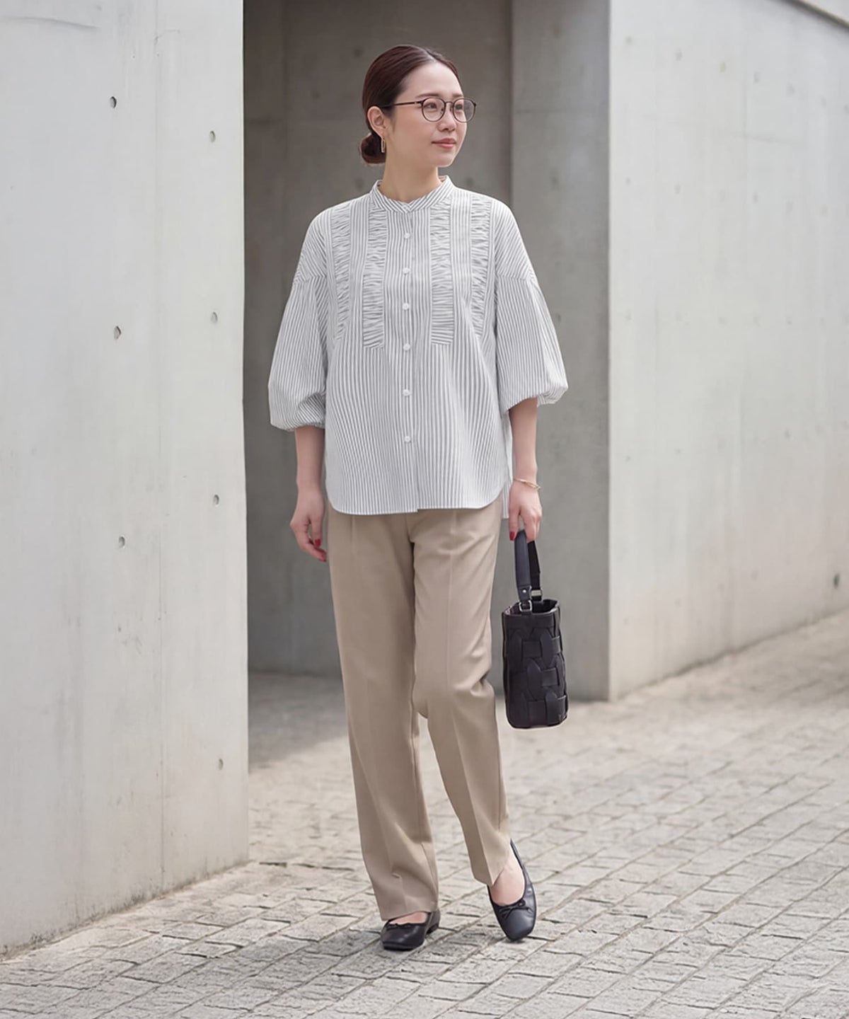 着用イメージ 163cm ホワイト