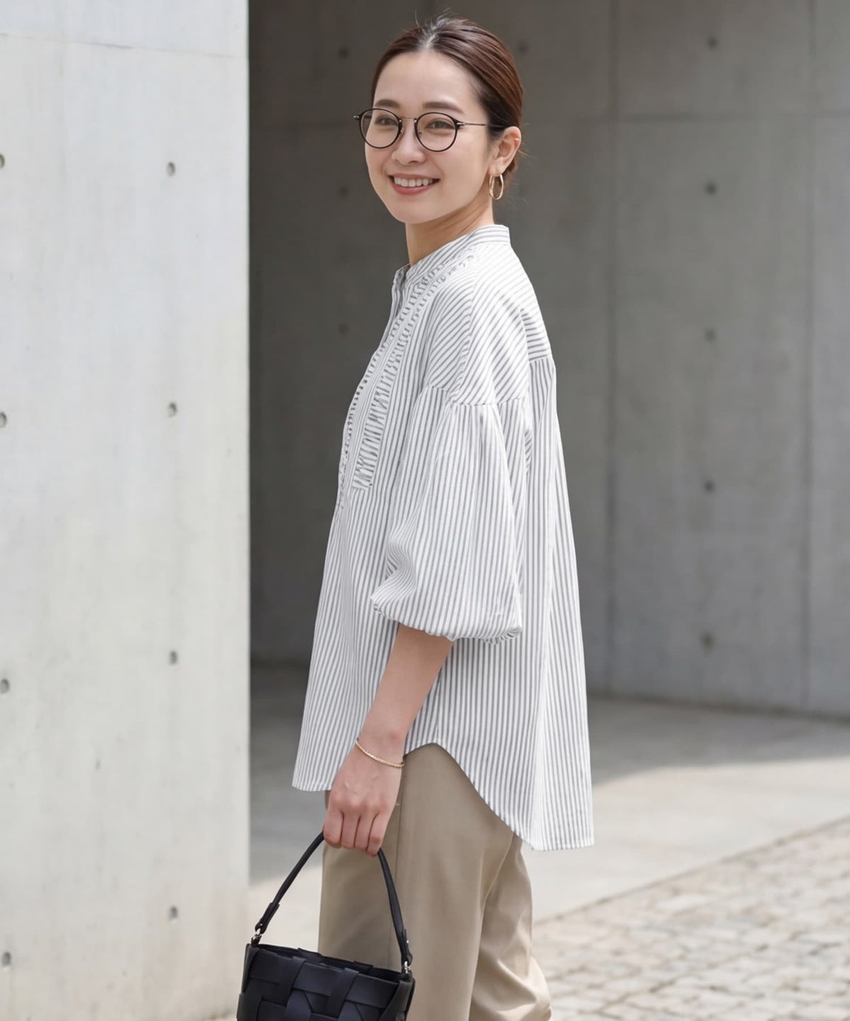 着用イメージ 163cm ホワイト