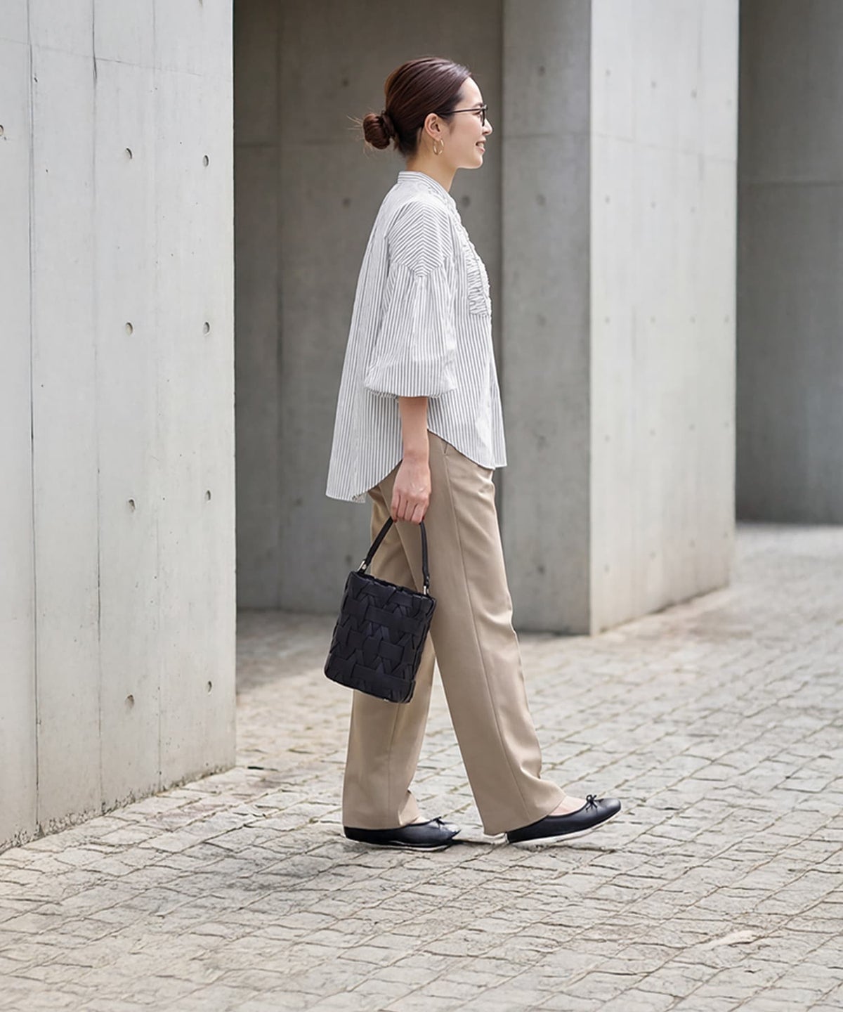 着用イメージ 163cm ホワイト