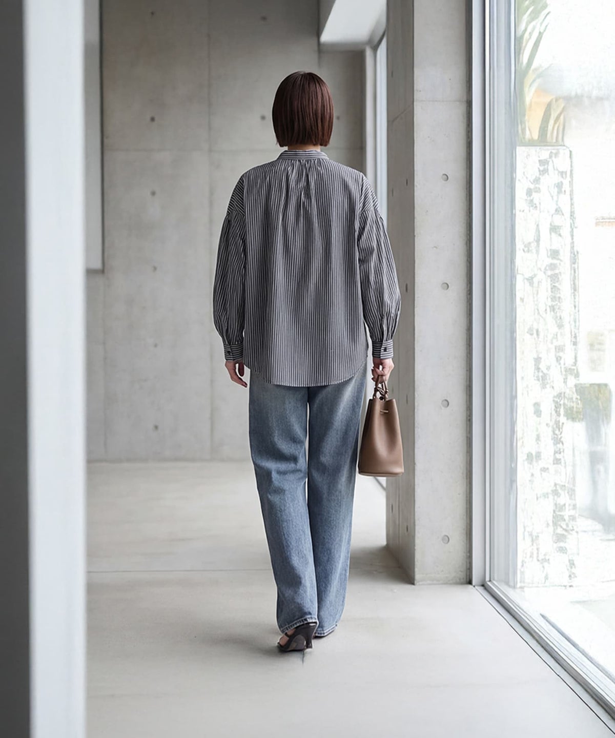 着用イメージ 163cm ネイビー