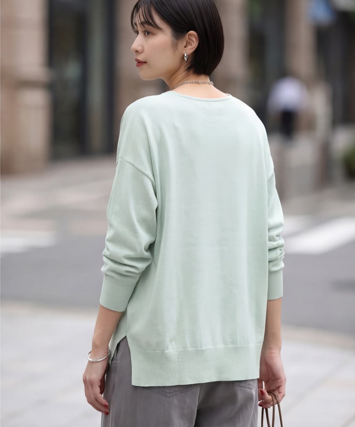 着用イメージ 163cm ミント