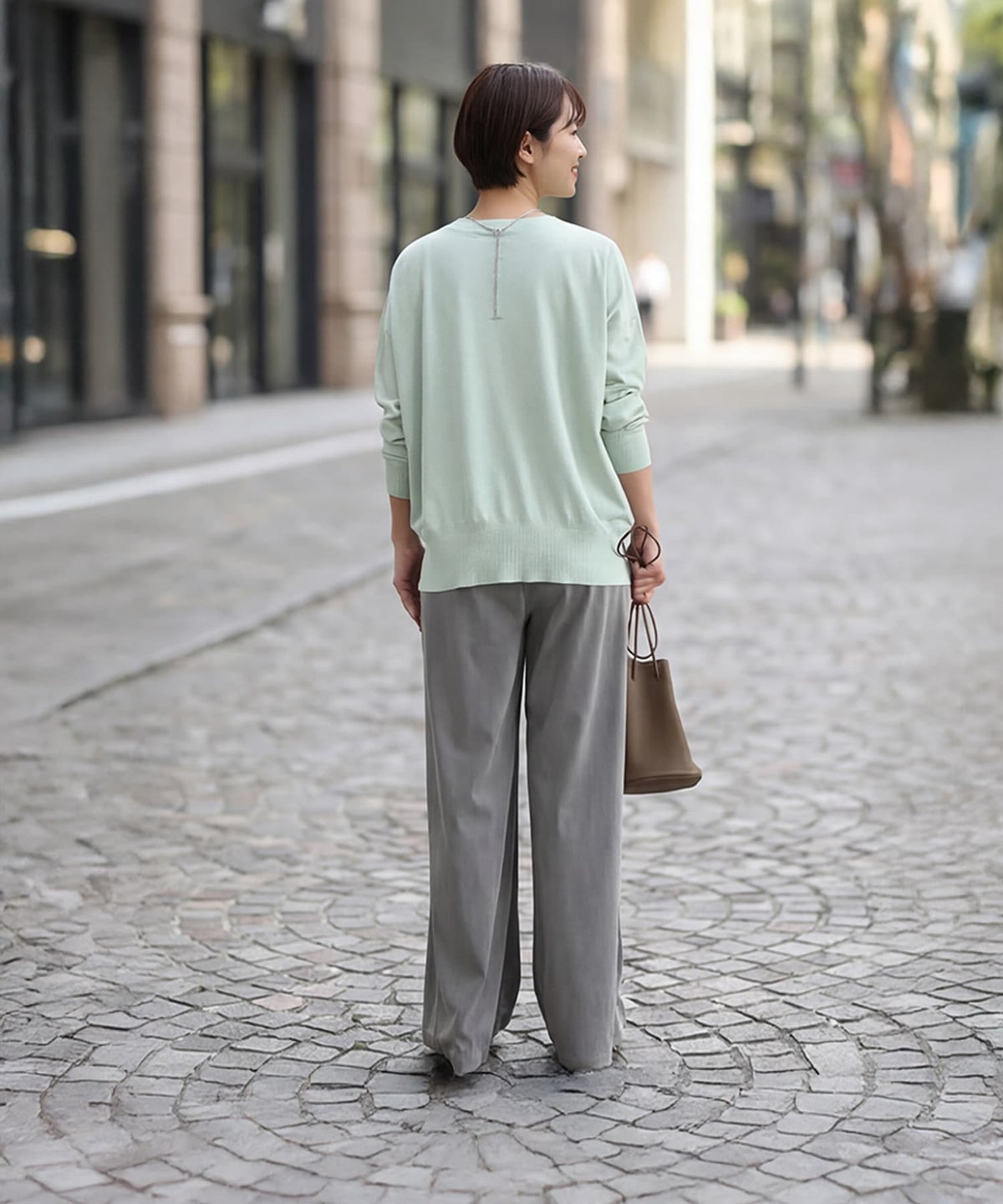 着用イメージ 163cm ミント