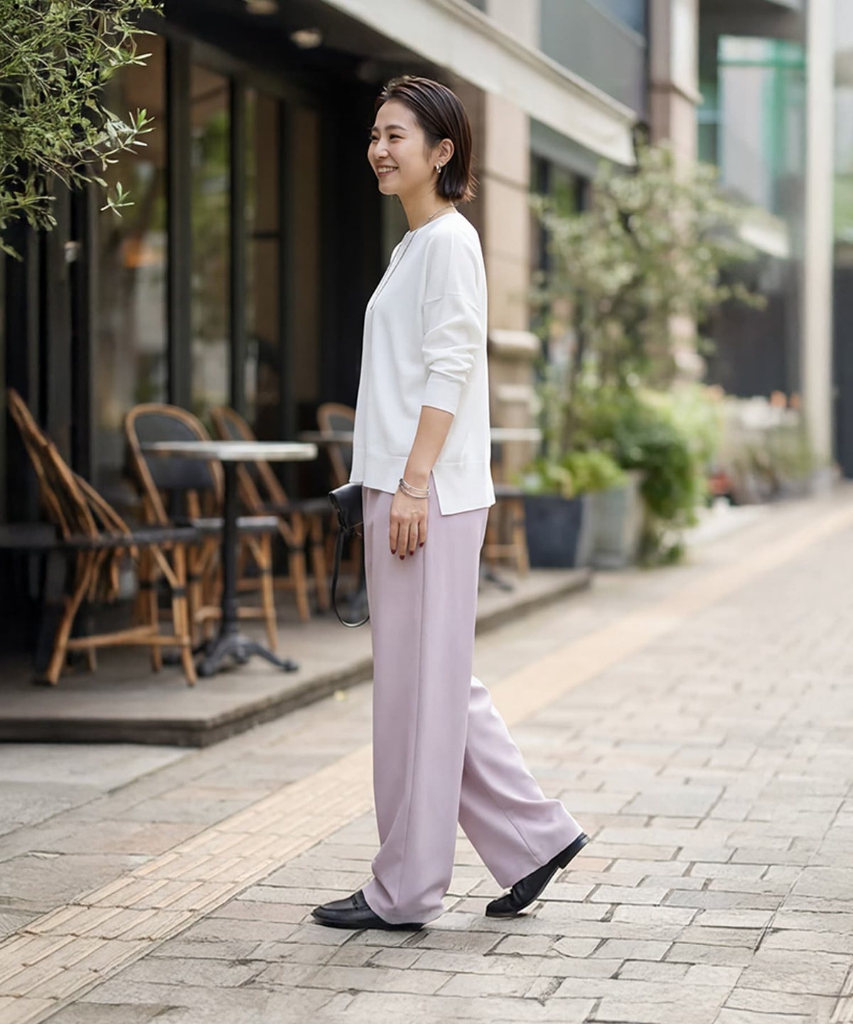 着用イメージ 163cm ホワイト