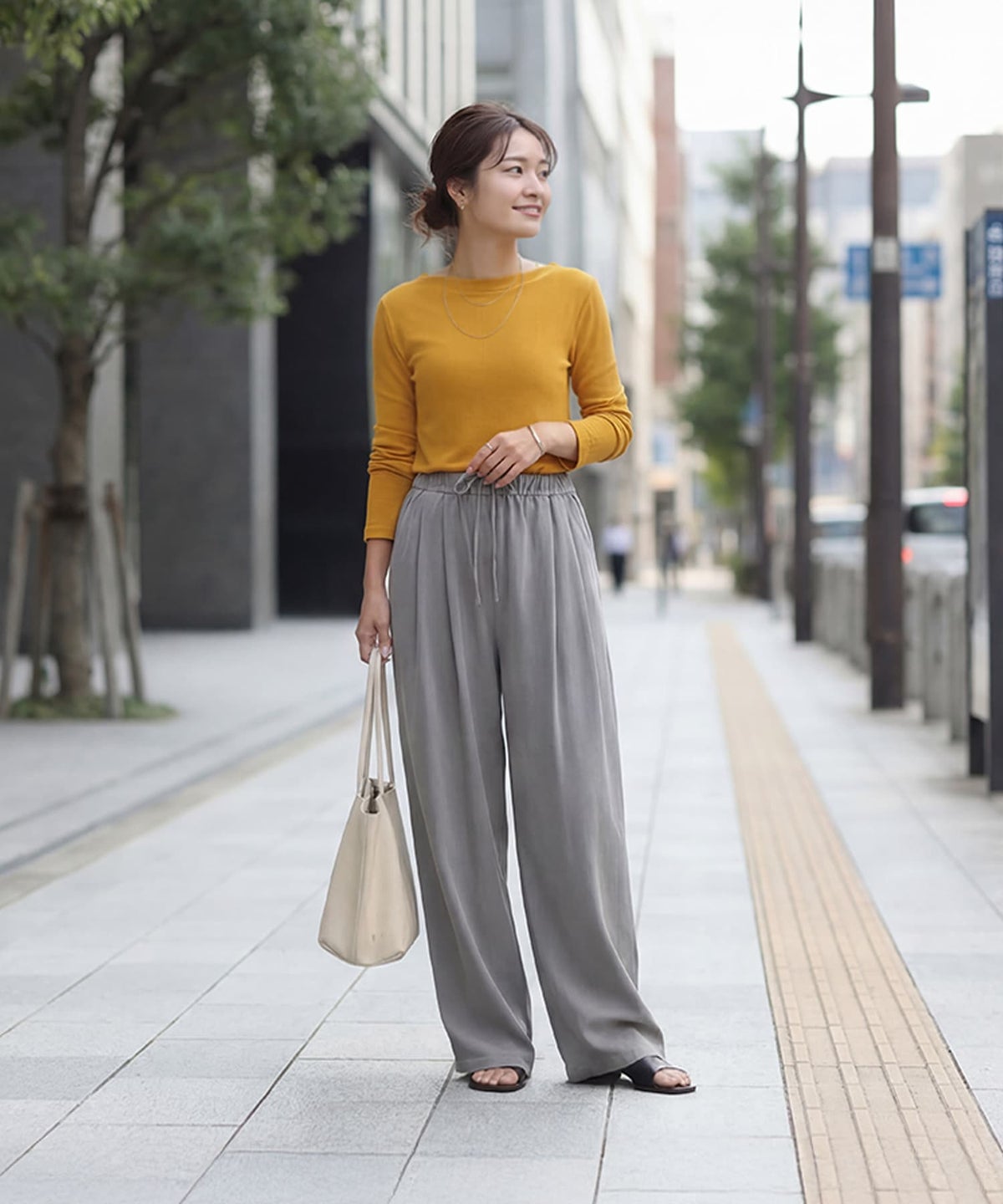 着用イメージ 163cm ヤマブキ