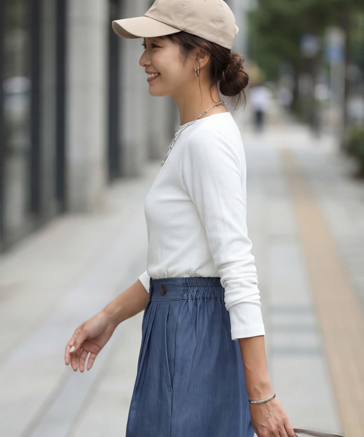 着用イメージ 163cm ホワイト