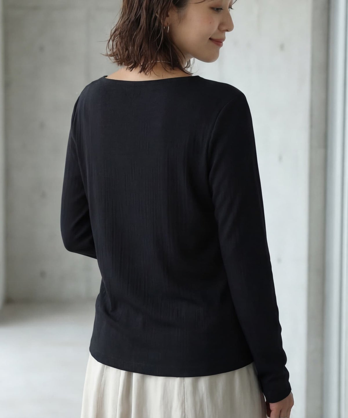 着用イメージ 163cm ブラック