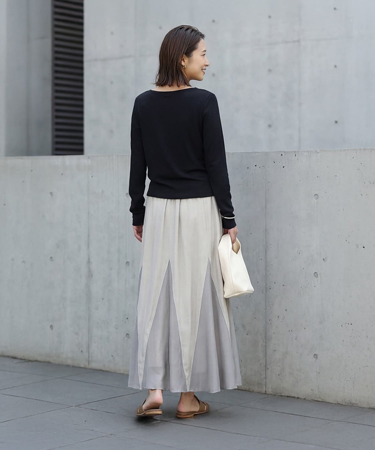 着用イメージ 163cm ブラック